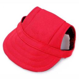 Pet Dog Baseball Cap Hat with Neck Strap Adjustable Comfortable Ear Holes for Small Medium Large Dogs in Ourdoor Sun Protection