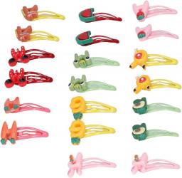 Pet Snap Hair Clips, Attractive Pet Hair Barrettes Lightweight 20pcs Multicolor For Birthday For Weeding