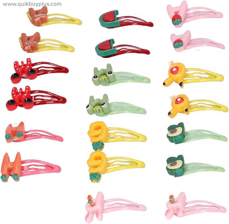 Pet Snap Hair Clips, Attractive Pet Hair Barrettes Lightweight 20pcs Multicolor for Birthday for Weeding