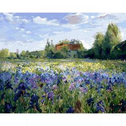 PhotoCustom Oil Painting By Numbers For Adults Four Season Scenery 60x75cm DIY Paint By Numbers On Canvas Frameless Home Decor