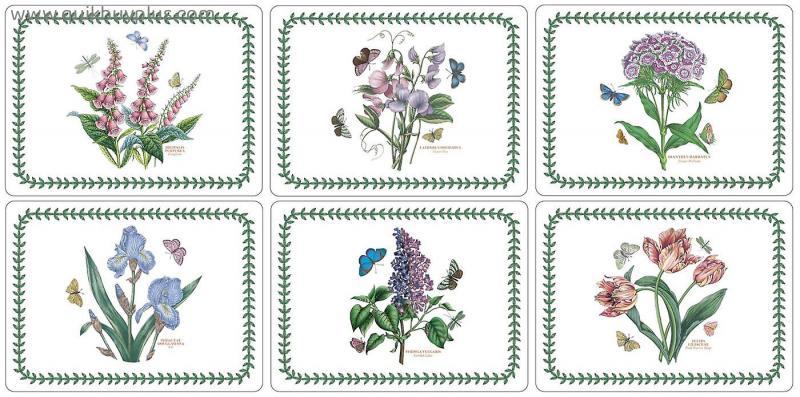 Pimpernel Botanic Garden Placemats Set of 6 New Designs