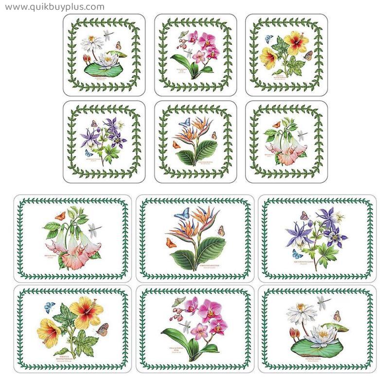 Pimpernel Exotic Botanic Garden Placemats and Coasters Set of 6
