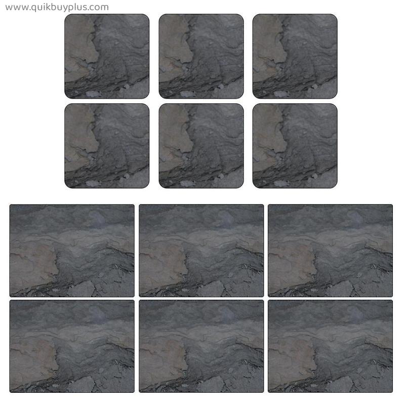 Pimpernel Midnight Slate Design Placemats and Coasters Set of 6
