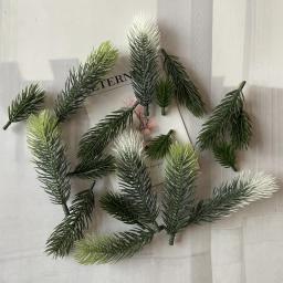 Pine Branches Artificial Fake Plant Artificial Flower Branch Christmas Party Decoration Diy Accessories Bouquet Gift Box