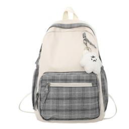 Plaid Lady Bag Trendy Female Backpack Fashion Travel Women Lattice Book Backpack Girl College School Bags