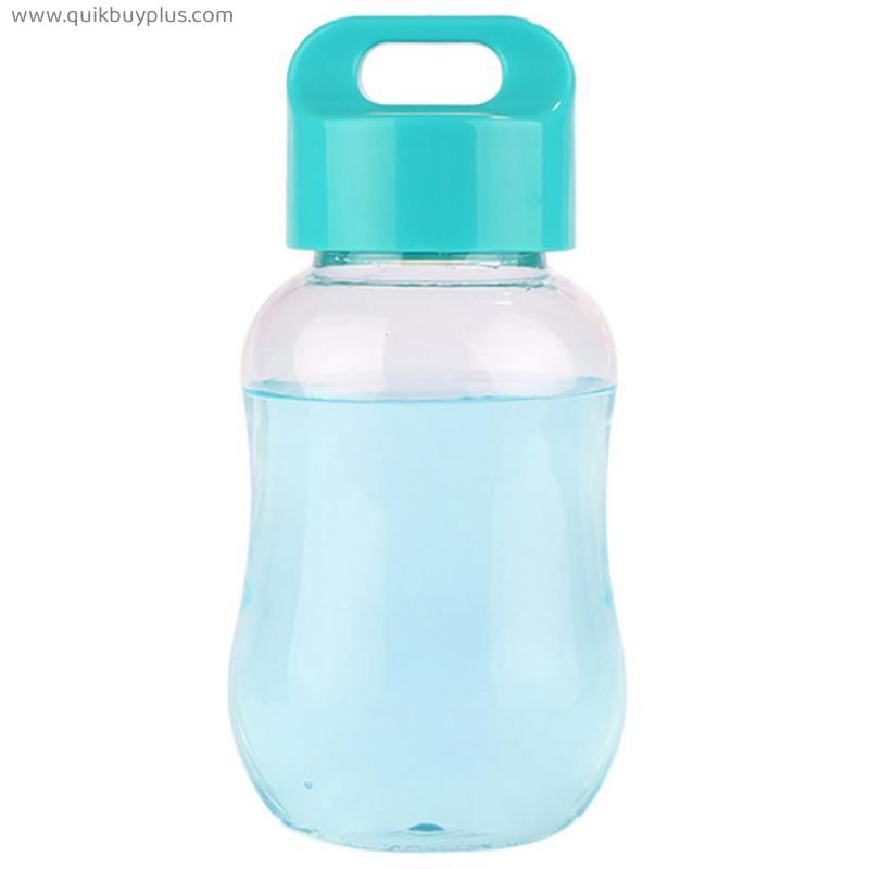Plastic Colorful Water Bottle Portable Transparent School Water Bottles Children Kids Mini Cute Wide Mouth Bottle 100-200ml
