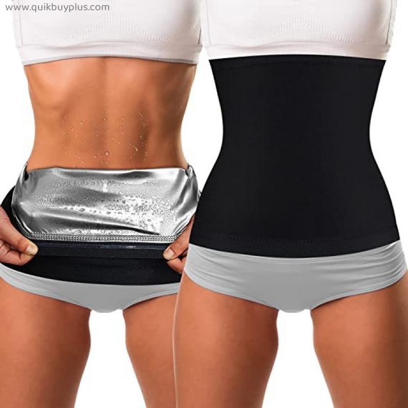 Plus Size Men And Women Waist Trainer Sweat With 3 Hooks Tummy Slimming Belt Body Shaper Loss Weight Waist Belt Corset Sweat