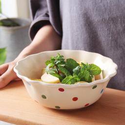 Polka Dot Cute Japanese Tableware Ceramic Bowl Eating Fruit Soup Bowl Rice Bowl Noodle Bowl Small Bowl Personality Household