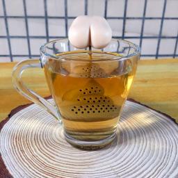 Poop Shape Tea Strainer Funny Silicone Herbal Spice Filter Tea Leaf Infuser Easing Poop Tea Maker Tea Leak Silica Gel Tea Set