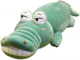 Popular Cartoon Animal Pillow Stuffed Crocodile Doll Soft Plush Plush Toy Decoration (Color : Light Green, Size : 70CM)