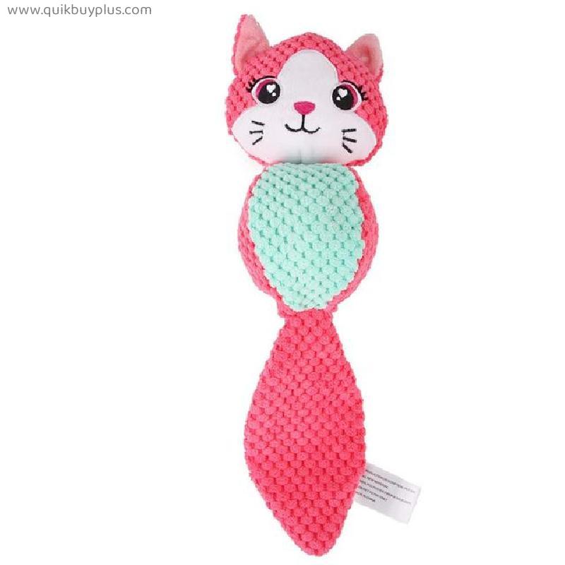 Popular Pet Dog Cat Funny Fleece Durability Plush Dog Toys Squeak Chew Sound Toy Fit for All Pets Tortoise Shark Plush Toys