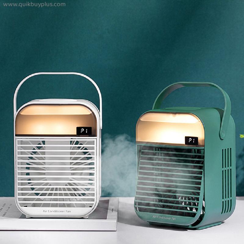 Portable Mini Air Conditioner Desktop Fan Cooler with 3 Speeds Humidifier Purifier for Room Office Home Living Room Bedroom