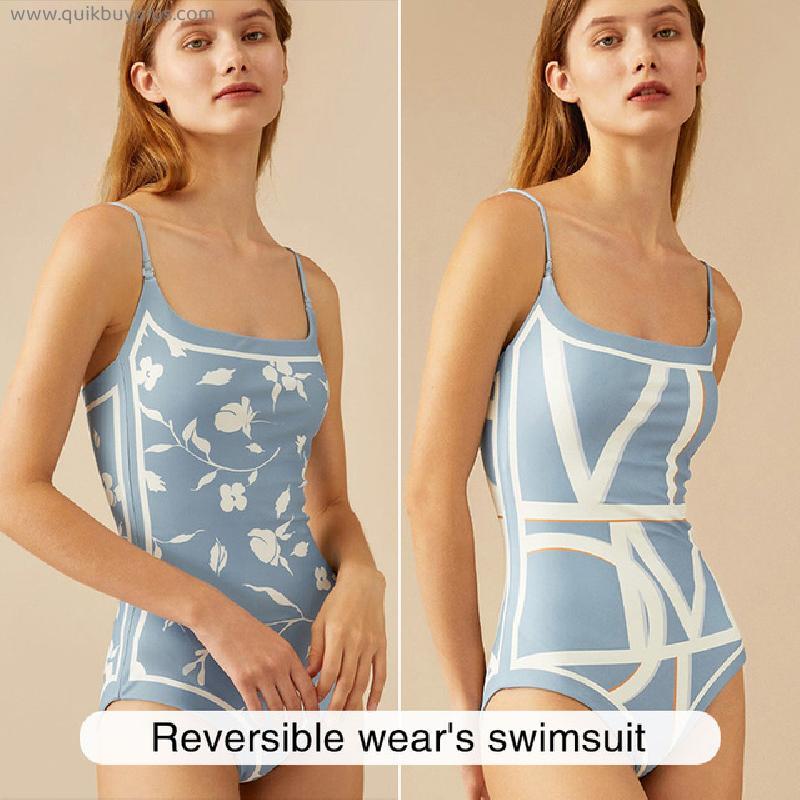 Print One Piece Swimsuit Women Push Up Swimwear Women Monokini 2022 Bodysuit High Cut Bathing Suit One-Piece Suits