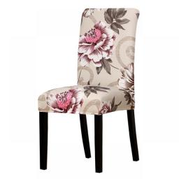 Print Floral Chair Cover SpandexArm Chair Cover Slipcovers Stretch Rotating Lift Office Chair Covers For Home Hotel Banquet