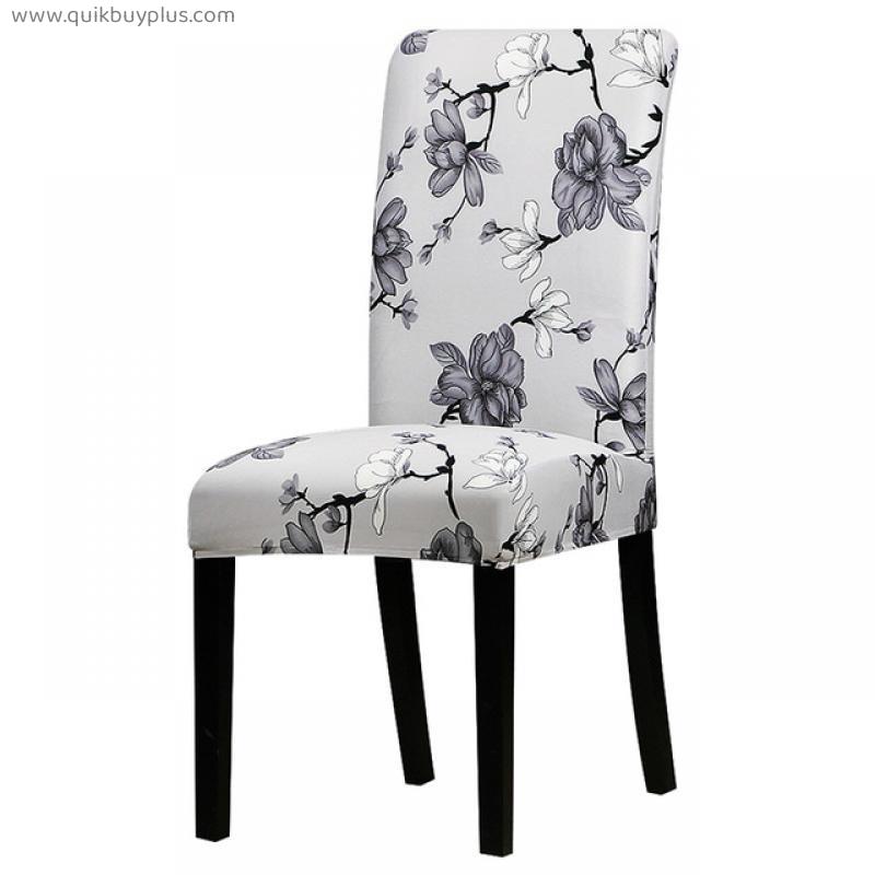 Printed Stretch Chair Cover Big Elastic Seat Chair Covers Office Chair Slipcovers Restaurant Banquet Hotel Home Decoration
