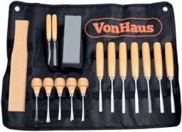 Professional Wood Chisel Tool Set，16-piece Set Of Chrome Vanadium Steel Woodworking Wood Carving Hand Chisel Tool Carving Tool Root Carving Chisel，With Mallet，for Professionals And Beginner