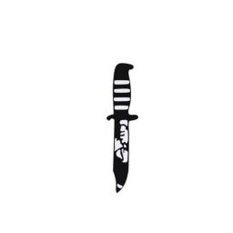 Punk Gothic Cool Brooches Black White Dagger Knife Badges For Men Japanese Ninjutsu Enamel Pins Bag Jackets Lapel Metal Jewelry