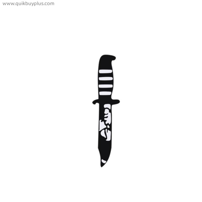 Punk Gothic Cool Brooches Black White Dagger Knife Badges For Men Japanese Ninjutsu Enamel Pins Bag Jackets Lapel Metal Jewelry
