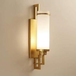 QEGY Wall Light LED, Sconce Modern, Acrylic Lampshade Decorative Wall Lamps, E27 Base Lighting Fixture For Living Room Bedroom Bedside Study Porch Aisle Corridor (Black/Gold),Black