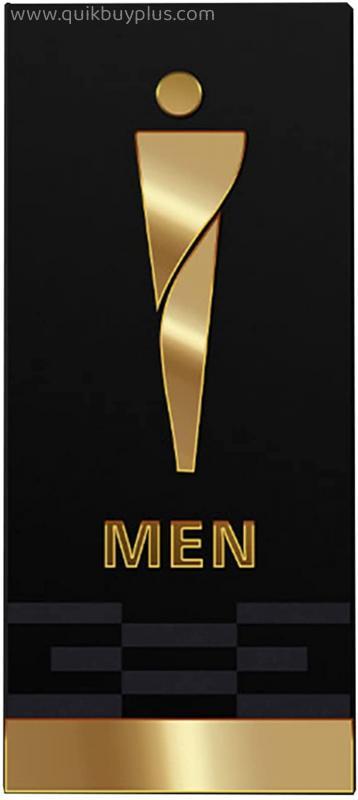 QINTH Men's and Women's Restroom Signs, Bathroom Door Signs, Toilet Wall Decor, 3D Acrylic Unisex Toilet Decor, for Offices, Businesses, and Restaurants