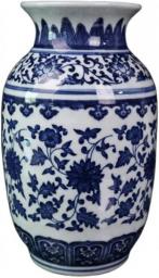RFZHANZ Ceramic Flower Vases, Blue And White Porcelain Vases, Porcelain Vases, Decorative Vase For Home Decor Classic Chinese Bottle Vase Chinese Style Living Room Study Porcelain Ornaments