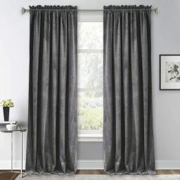 RYB HOME Velvet Curtains 84 Inches - Super Soft Home Decor Room Darkening Curtains For Living Room, Thermal Insulated Velvet Drapes For Bedroom Halloween Decoration, 52 X 84 Inch, Warm Gold, 1 Pair