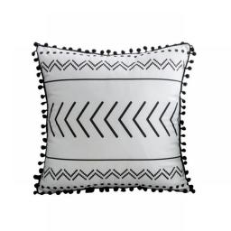Rectangle/Squre Pillow Case 45*45/50*30 Geometric Fringe Tassel Pillow Cases Decorative Pillowcases Sofa Bed Throw Pillow Cover
