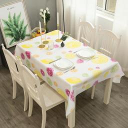 Rectangle Table Cloth Waterproof Oil-proof Multicolor Lattice Table Mat Tablecloth Dinning Table Decoration