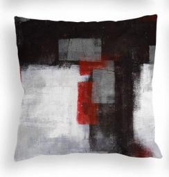 Red and black three-color linen pillowcase sofa cushion cover home decoration can be customized for you 40x40 50x50 60x60 45x45