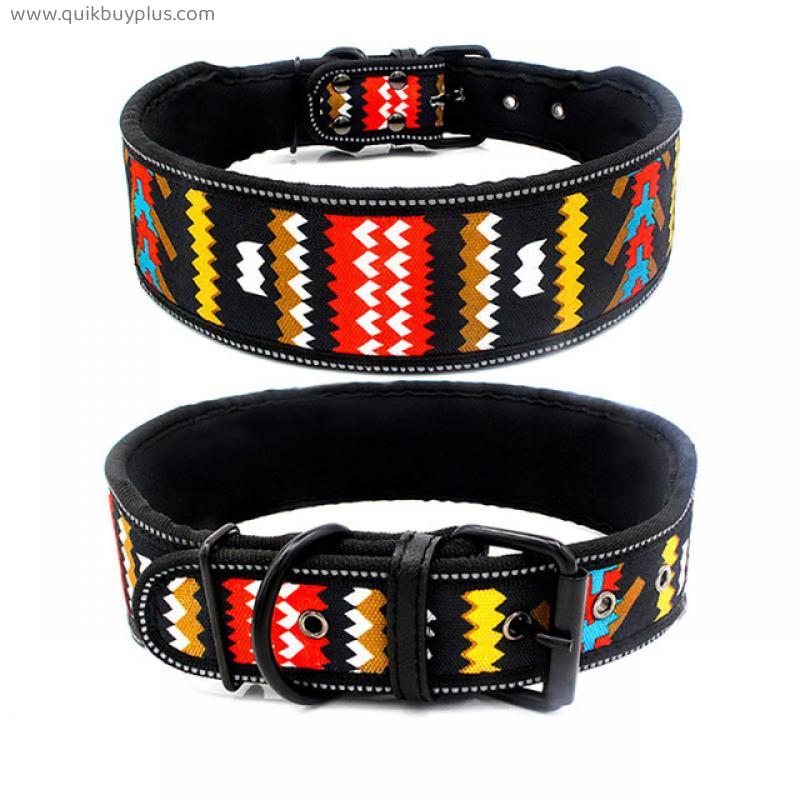 Reflective Puppy cat Dog Collar with Buckle Adjustable Pet Collar for Small Medium Large Dogs Leash Dog Chain