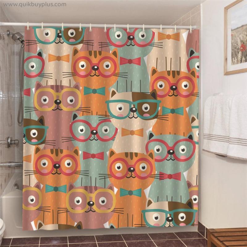 Retro Paris Tower Bicycle Home Decoration For Living Room Bedroom Window Curtain Waterproof Shower Curtains 3D Bathroom Curtain