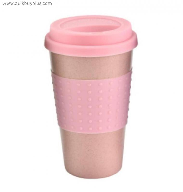 Reusable Bamboo Fibre Ecoffee Cups Eco Friendly Travel Coffee Mugs 8oz 12oz 14oz