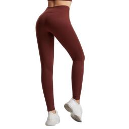 Ribbed Yoga Pants Women Seamless Sport Leggings Fitness Pants Tights Gym Workout Drawstring Scrunch  Legging
