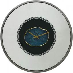 Round Wall-mounted Mirror Clock, Round Wall Clock, Mirror Wall Decoration, Retro Mirror Clock, 17.71 Inches