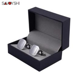 SAVOYSHI Free Custom Name Gift Cufflinks For Mens Shirt Cuff Buttons High Quality Cuff Links Business Fashion Brand Man Jewelry