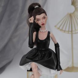SFPY Cool Girl BJD Doll 1/4 Resin Ball Jointed SD Dolls, Include Hand Painted Makeup, Fashion Clothes, High About 39 cm 15.4 in, Best New Year Gift