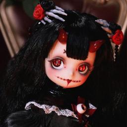 SFPY Vampire BJD Doll, 1/6 Pure Handcraft Doll, Full Set 11.4 in Advanced Resin Ball Joint SD Dolls
