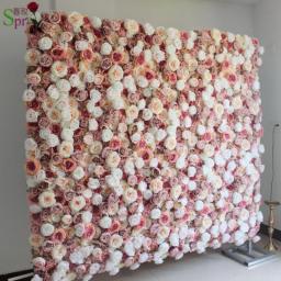 SPR  Luxury Artificial Rose Peony Flower Wall Wedding Backdrop Party Events Occasion Artificial Flower Arrangements