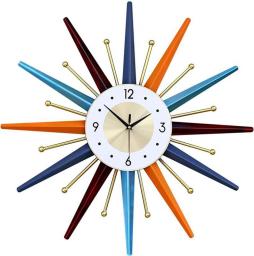 SYCARPET Decorative Wall Clocks for Living Room Decor, Wall Clock Battery Operated for Kitchen Office Bedroom Home, Silent Wall Clock Non Ticking
