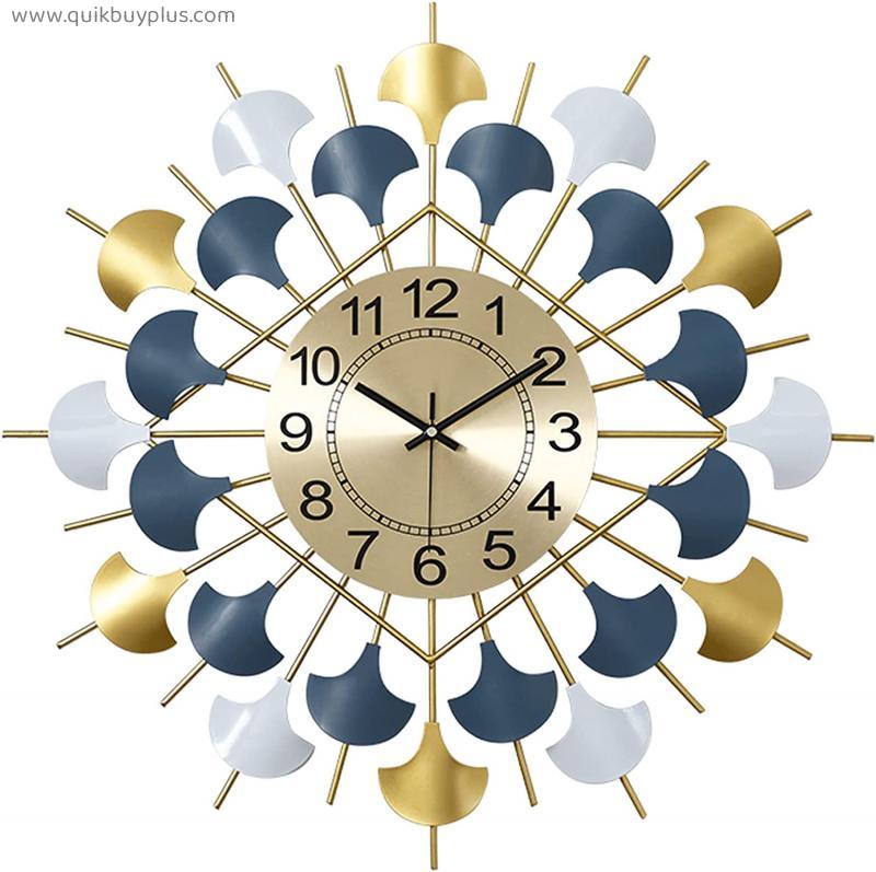 SYCARPET Large Wall Clocks for Living Room Decor, Unique Metal Wall Clock Non-Ticking Silent Metal Big Wall Clocks, Home Decorative Wall Clocks for Kitchen and Bedroom