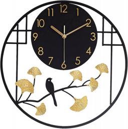 SYCARPET Numerals Wall Clock Non Ticking Silent Battery Operated Decorative Round Wall Clocks Vintage Rustic Decor for Wall, Living Room,Kitchen