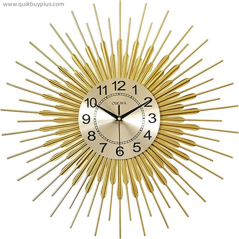 SYCARPET Wall Clocks for Living Room Decor, Decorative Wall Clock with Pendulum Battery Operated for Kitchen Office Bedroom Home, Silent Wall Clock Non Ticking