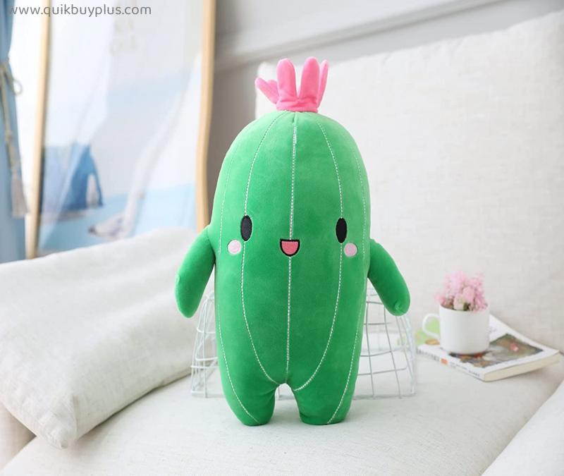 SZFJWJ Cactus Plush Stuffed Animal Cute Cartoon Cactus Pillow Soft Cactus plushie Dolls Toy Lovely Gift for KidsGiving for Birthday (Small(9.8 Inches))