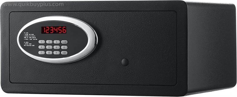 Safe Box, Fireproof Waterproof Safe Cabinet Safes Hotel Safes Steel Security Safe Box Home Security Electronic Lock Box Cabinet Safe Secure Cash, Jewelry, ID Documents (1.0 Cubic Feet, Digit Keypad S