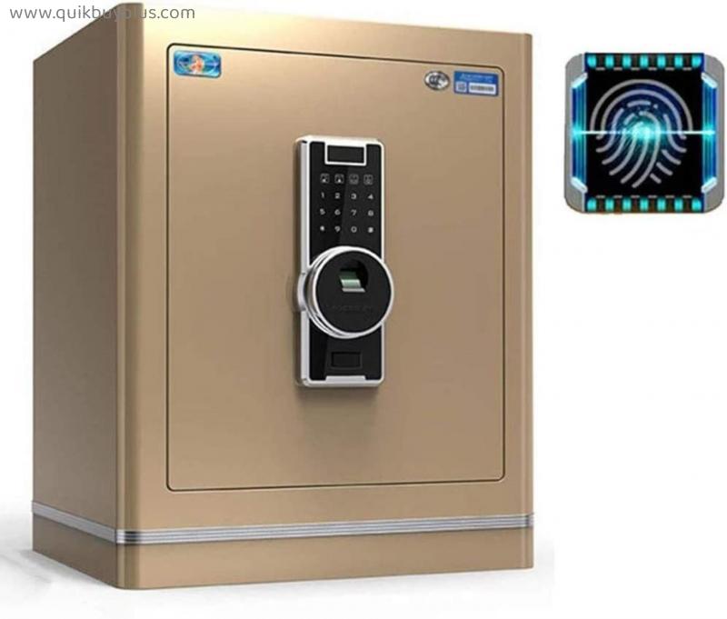 Safe Box,Home Safe, Wall Safes Safe Home 50cm Fingerprint Password Safe Office Bedside Security Cabinet All-Steel Anti-Theft Safe Cabinet Safes