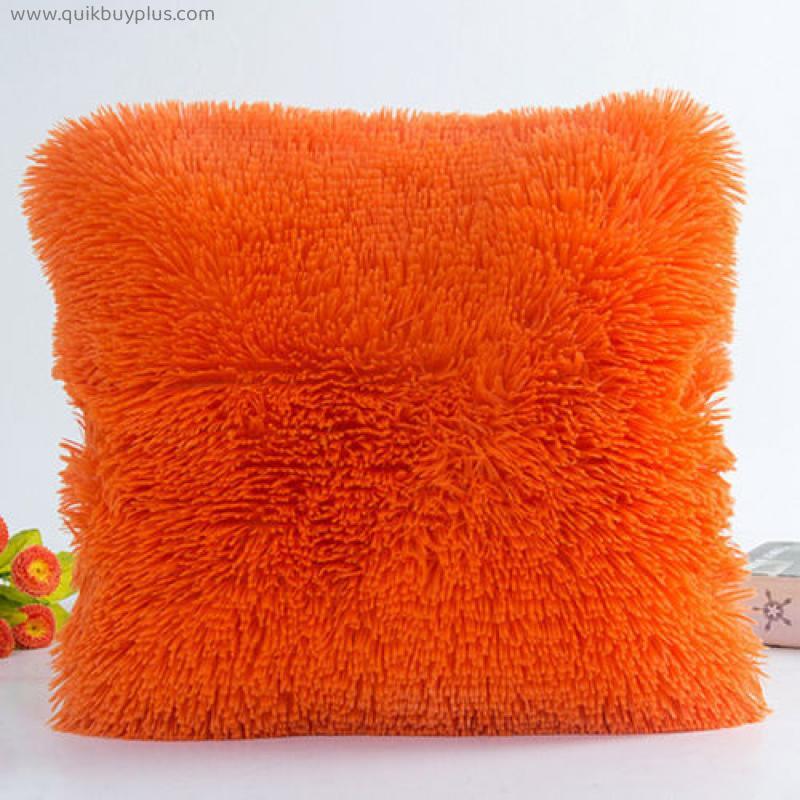 Sea Lion Cashmere Pillowcase Short Plush Pillow Cover Popular Square Plush Furry Pillowcase Cover Home Bed Room Decoration