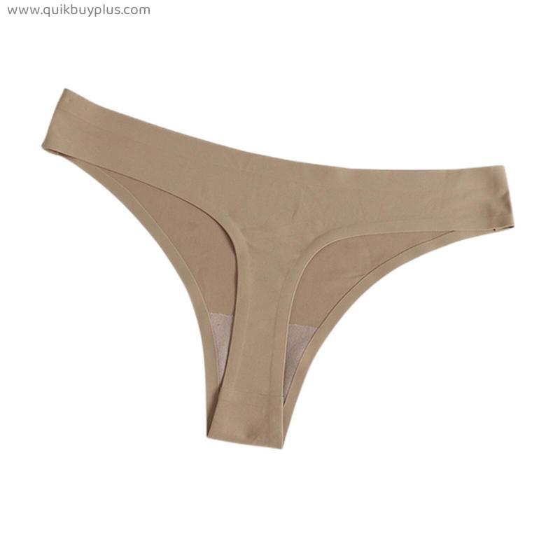 Seamless Women's Thongs Women's Panties Solid Color Lingerie Sports Thongs Comfortable Lingerie Panties