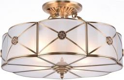 Semi Flush Mount Ceiling Light Fixture,Classic 4 Light Stained Glass Lampshade Chandelier Crafts Ceiling Lamp Fixture for Bedroom Kitchen Dining Living Room 18 Inch(E26X4)