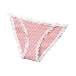 Sexy Women's Panties Breathable Cotton Lingerie Sweet Lace Lingerie Cute Women's Panties Comfortable Striped Panties
