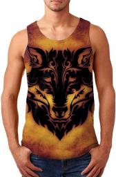 Shirts for Men Casual Men's Tank Tops Printed Graphic Sleeveless Quick Dry Muscle Tank Tops Mens Shirt for Jogging